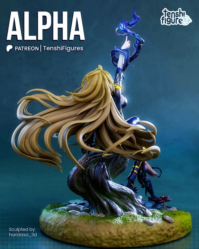 STL - Figura Alpha de The Eminence in Shadow render 4