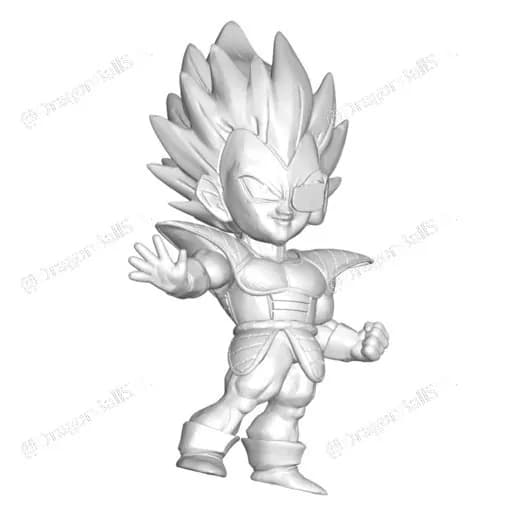 STL - Figura chibi de Vegeta de Dragon Ball Z 3 render 1