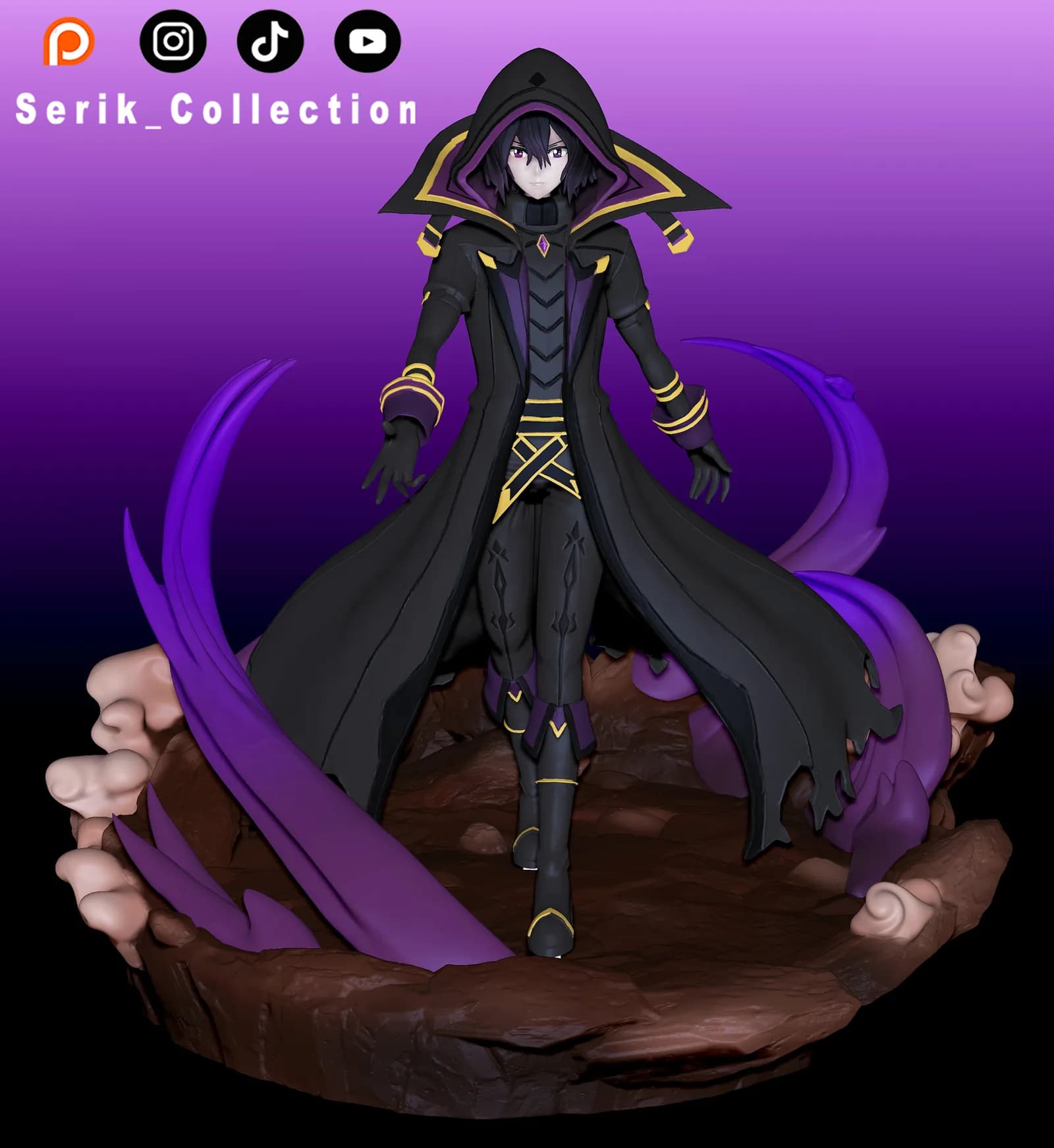 STL - Figura Cid Kagenou de The Eminence in Shadow render 2