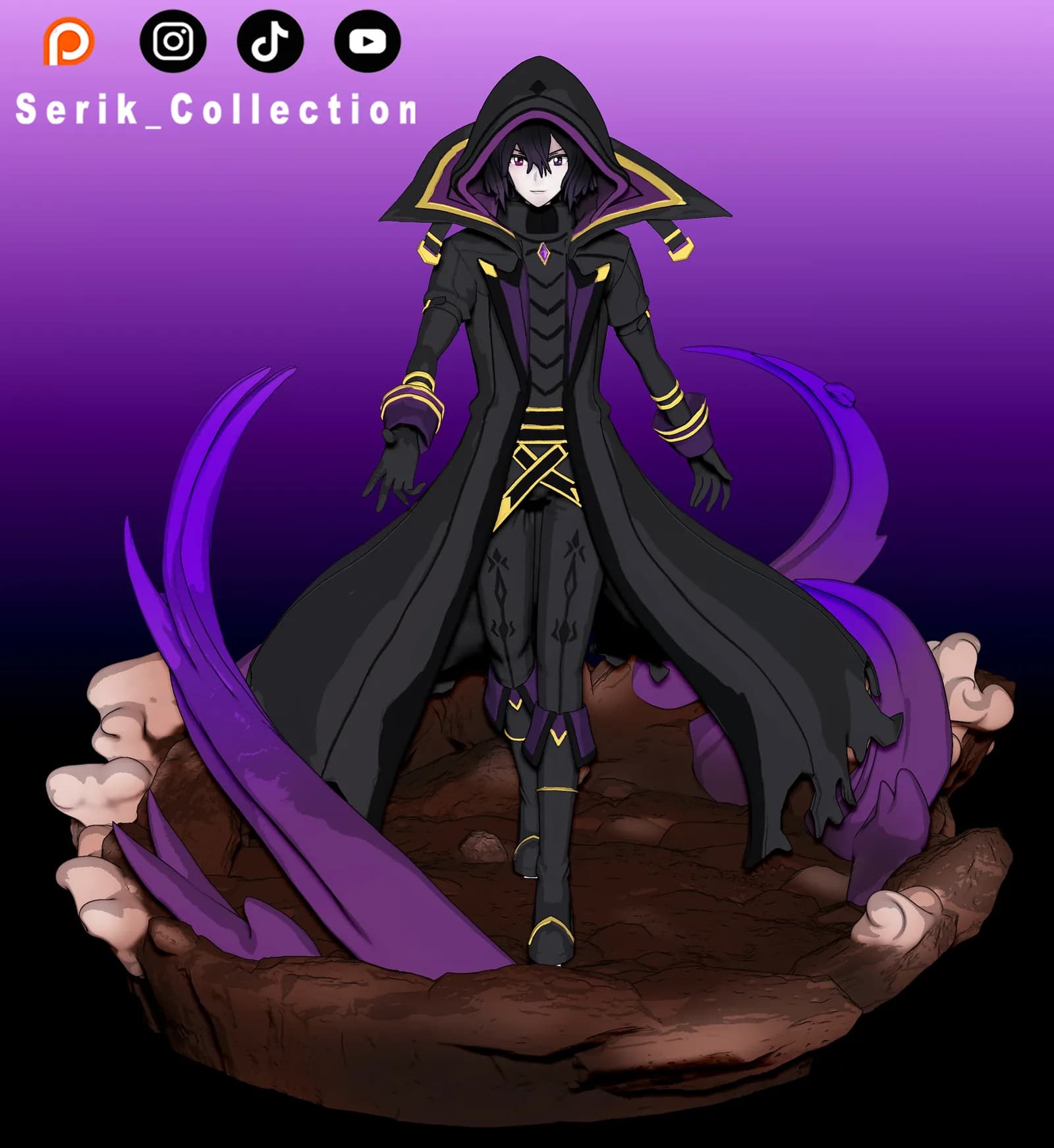 STL - Figura Cid Kagenou de The Eminence in Shadow render 3