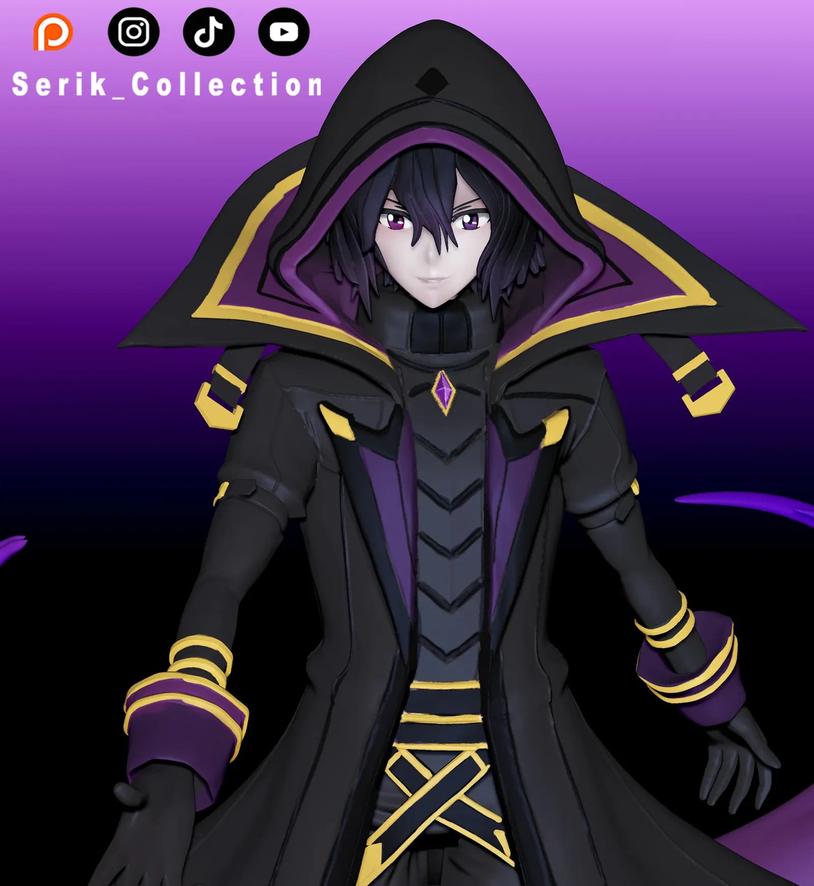 STL - Figura Cid Kagenou de The Eminence in Shadow render 5