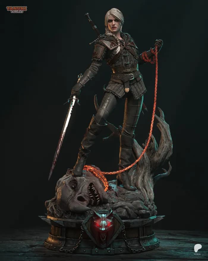 STL - Ciri Figure The Witcher 3 Wild Hunt
