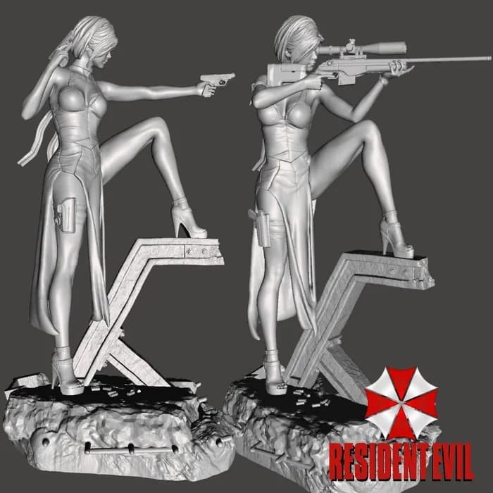 STL - Figura de acción Ada Wong Resident Evil render 5
