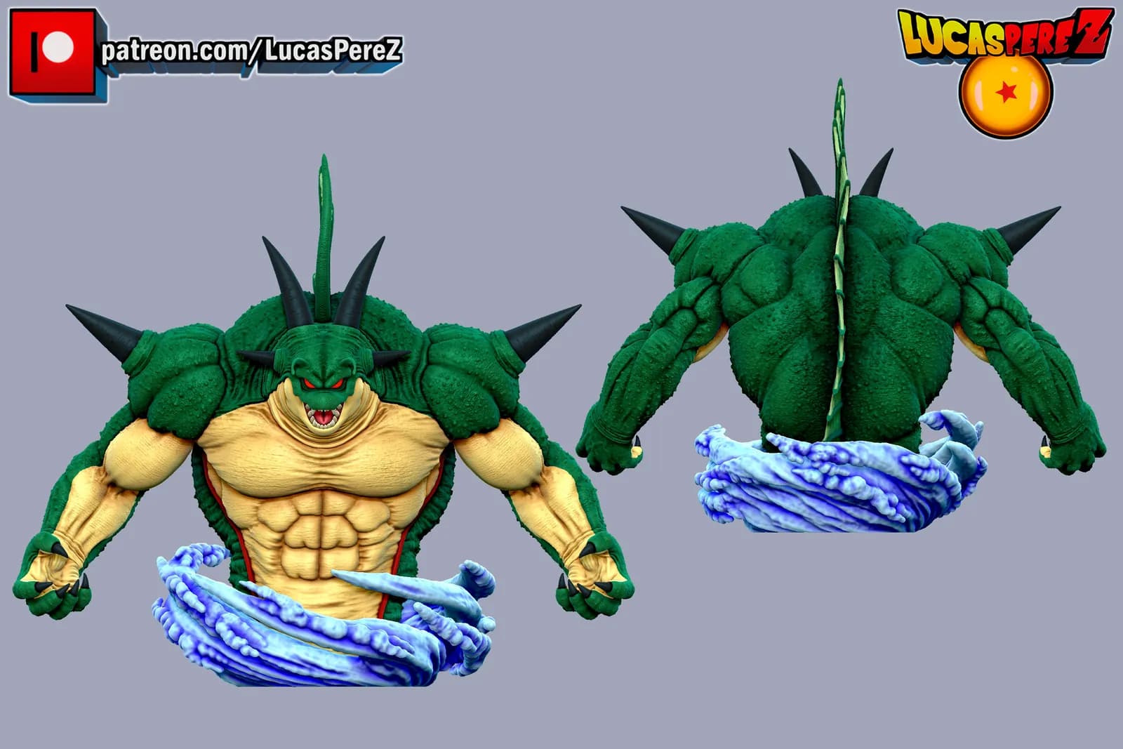 STL - Figura de acción de dragón de Dragon Ball render 4