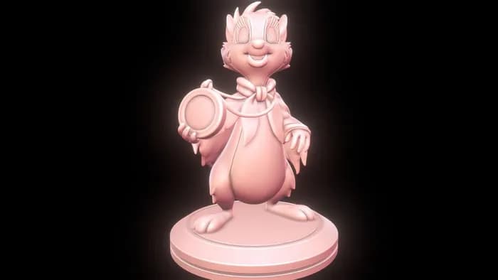 STL - Figura de ardilla de dibujos animados render 1