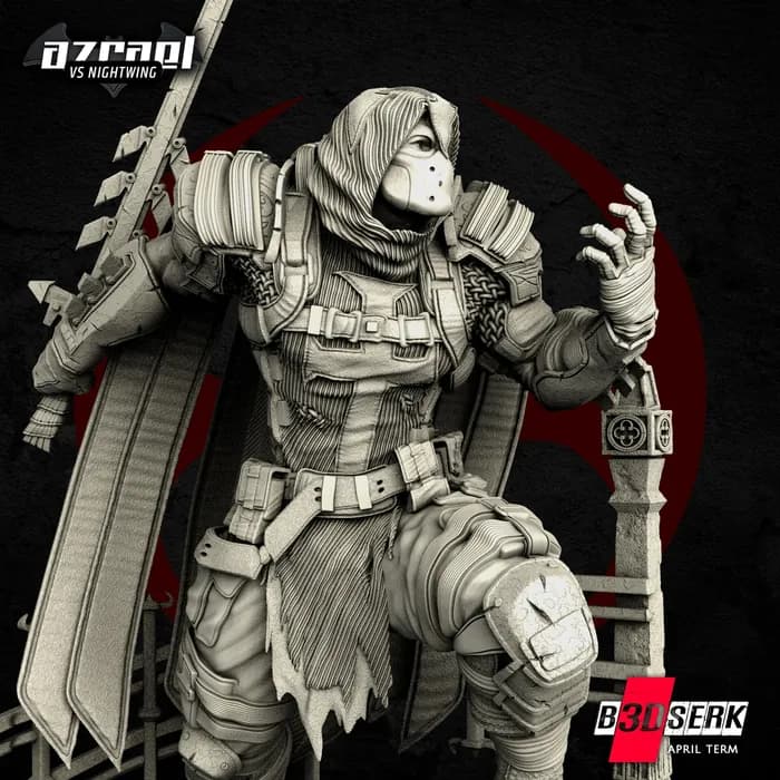 STL - Figura de Azrael Estilo Batman render 4
