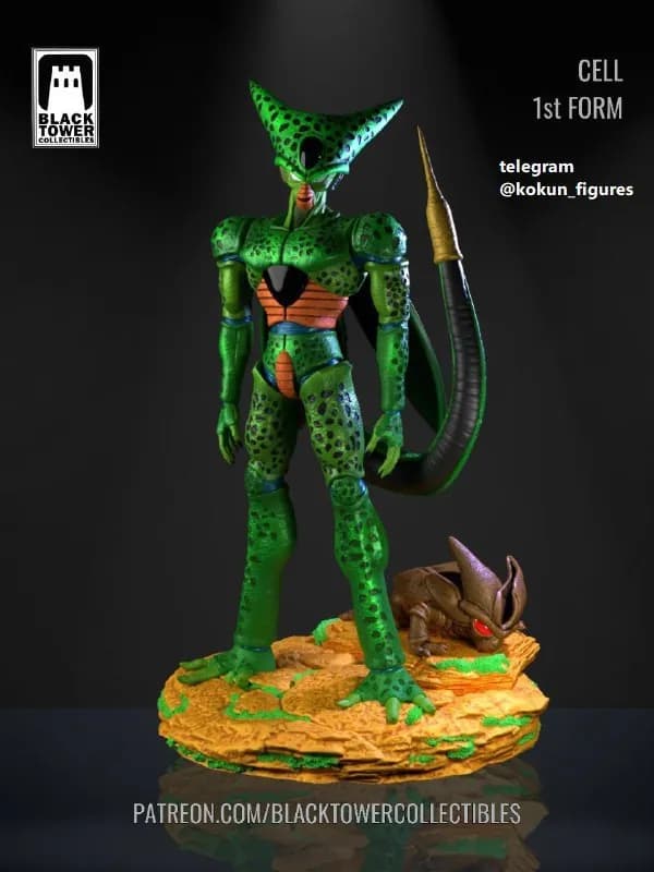 STL - Figura de Cell Primera Forma render 1
