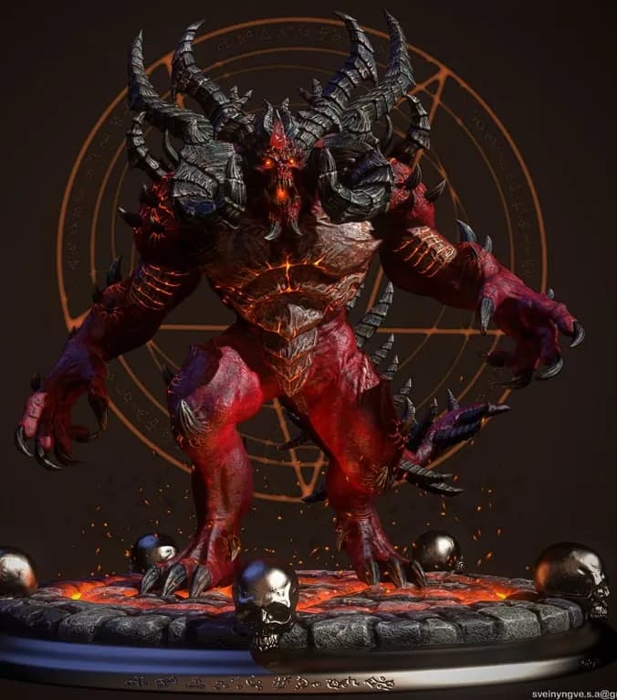 STL - Diablo 3 Lord of Terror Figure