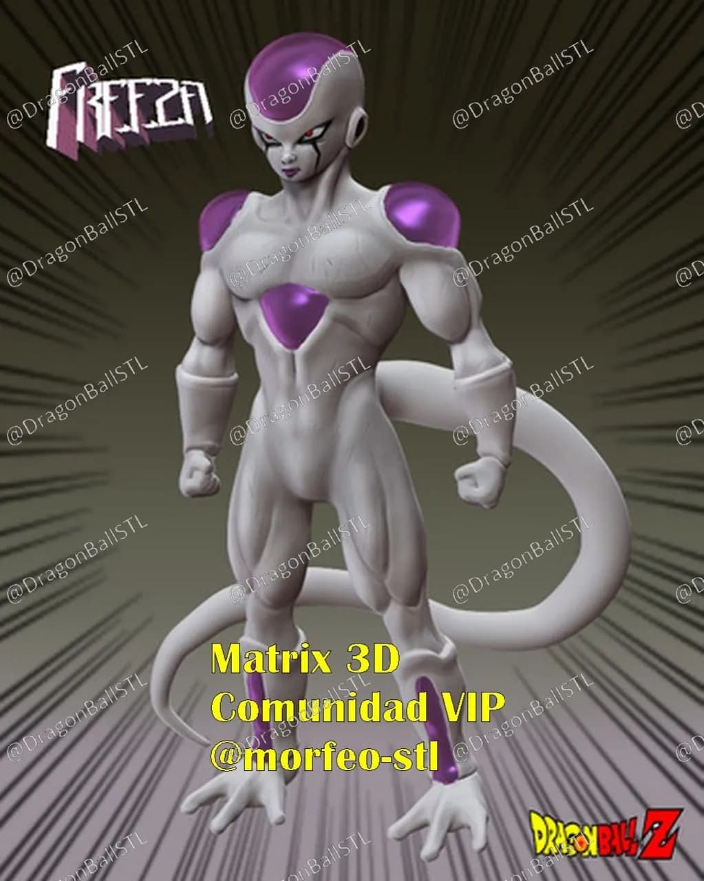 STL - Figura de Freezer de Dragon Ball Z 2 render 1