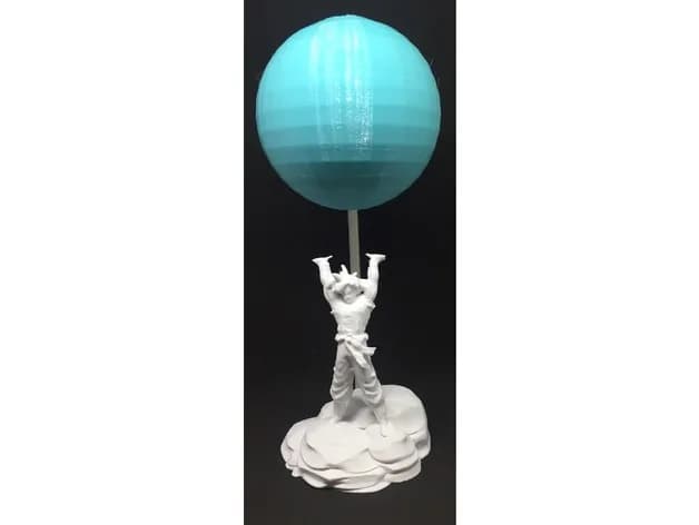 STL - Goku with Energy Ball Figure