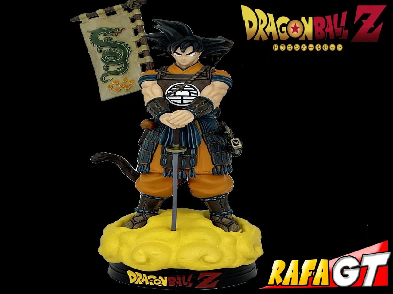 STL - Figura de Goku samurái render 2