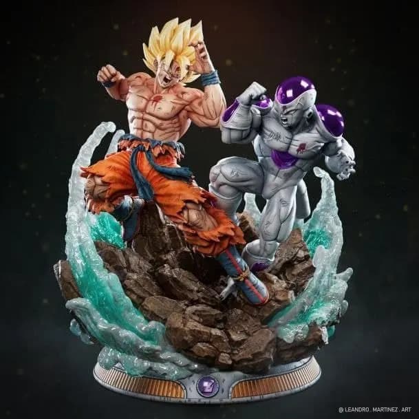 STL - Figura de Goku vs Freezer 2 render 1