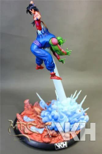 STL - Figura de Goku y Piccolo en acción render 1