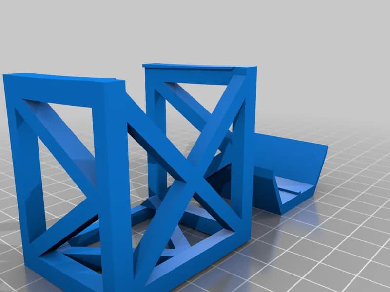 STL - Figura de guerra para lámpara de puente render 4