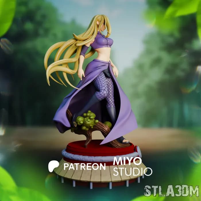 STL - Figura de Ino Yamanaka estilo ninja render 3