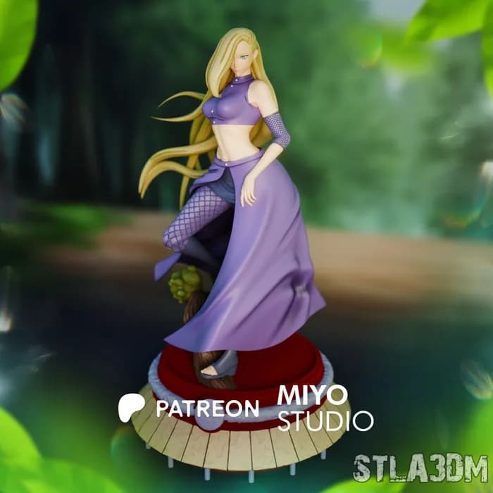 STL - Figura de Ino Yamanaka estilo ninja render 5