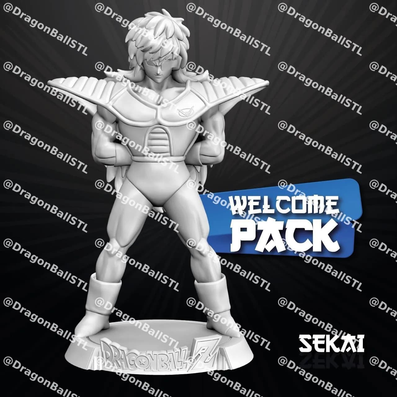 STL - Figura de Jeice de Dragon Ball Z 2 render 1