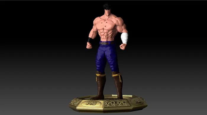 STL - Figura de Kenshiro de El Puño de la Estrella del Norte render 3