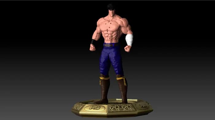 STL - Figura de Kenshiro de El Puño de la Estrella del Norte render 4