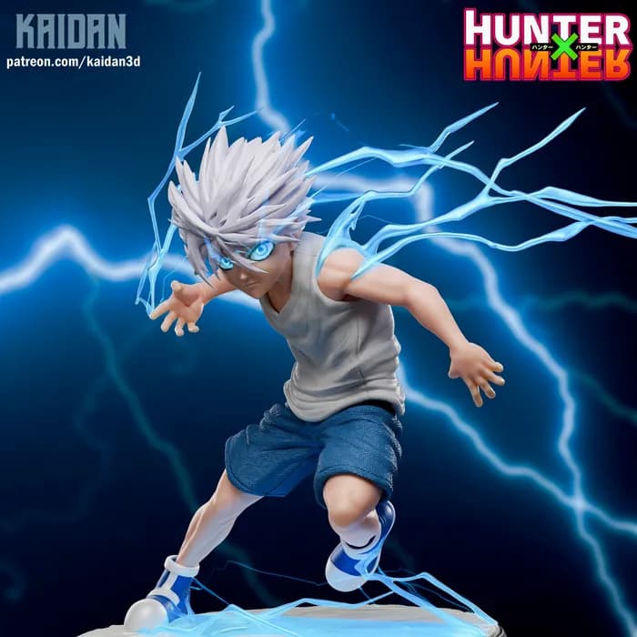 STL - Killua Zoldyck Figure with Lightning