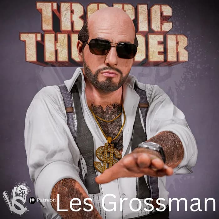 STL - Figura de Les Grossman de Tropic Thunder