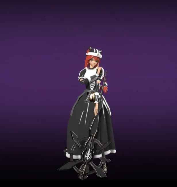 STL - Figura de Lupusregina Beta de Overlord render 2