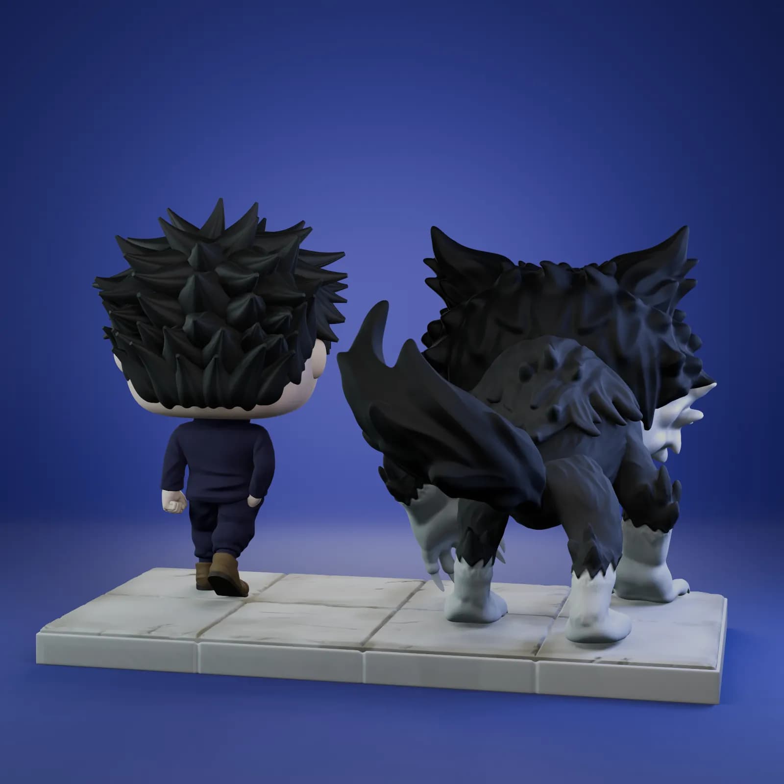 STL - Figura de Megumi render 2