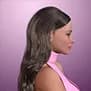STL - Figura de mujer con cabello largo y suéter rosa render 4