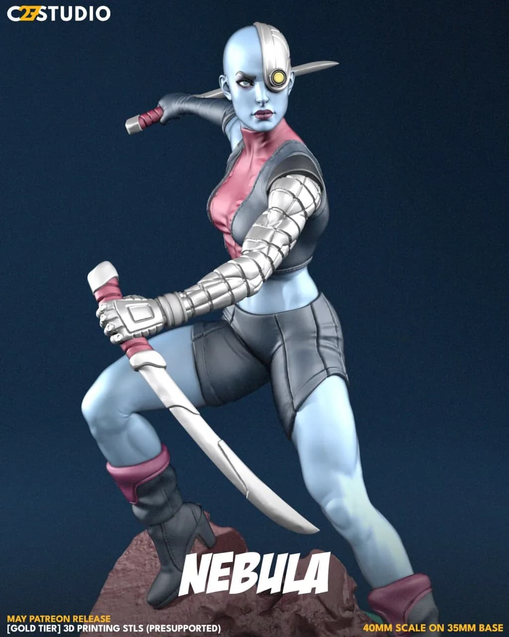 STL - Figura de Nebula render 1