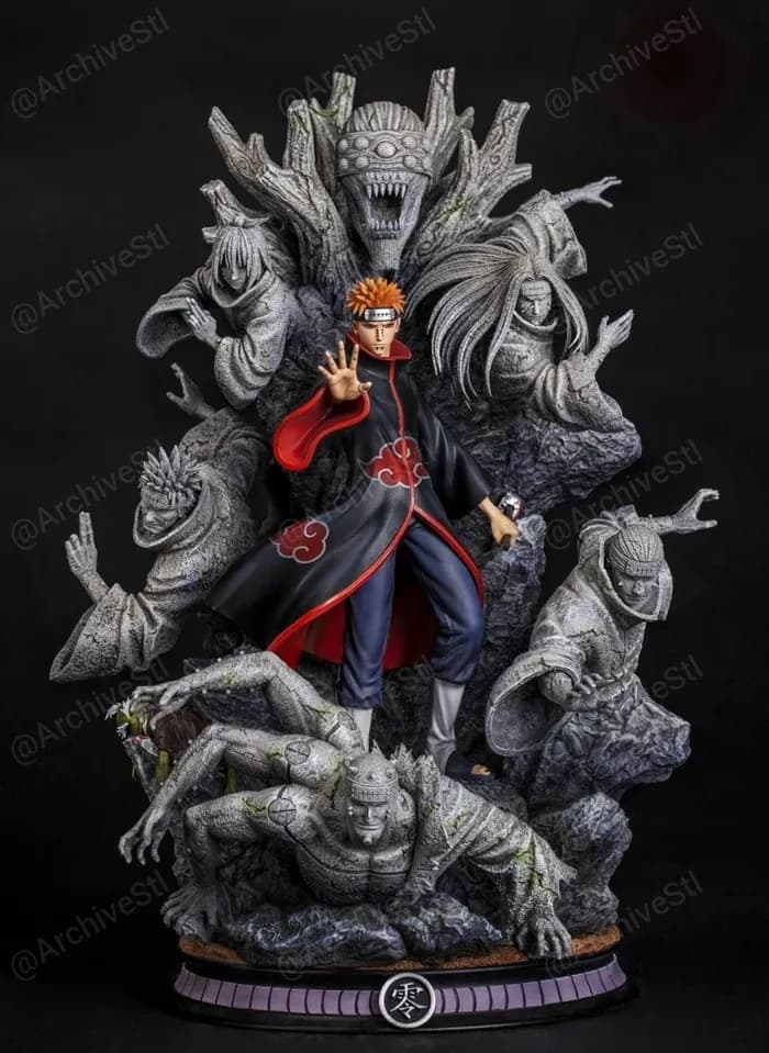 STL - Naruto Six Paths Pain Figure