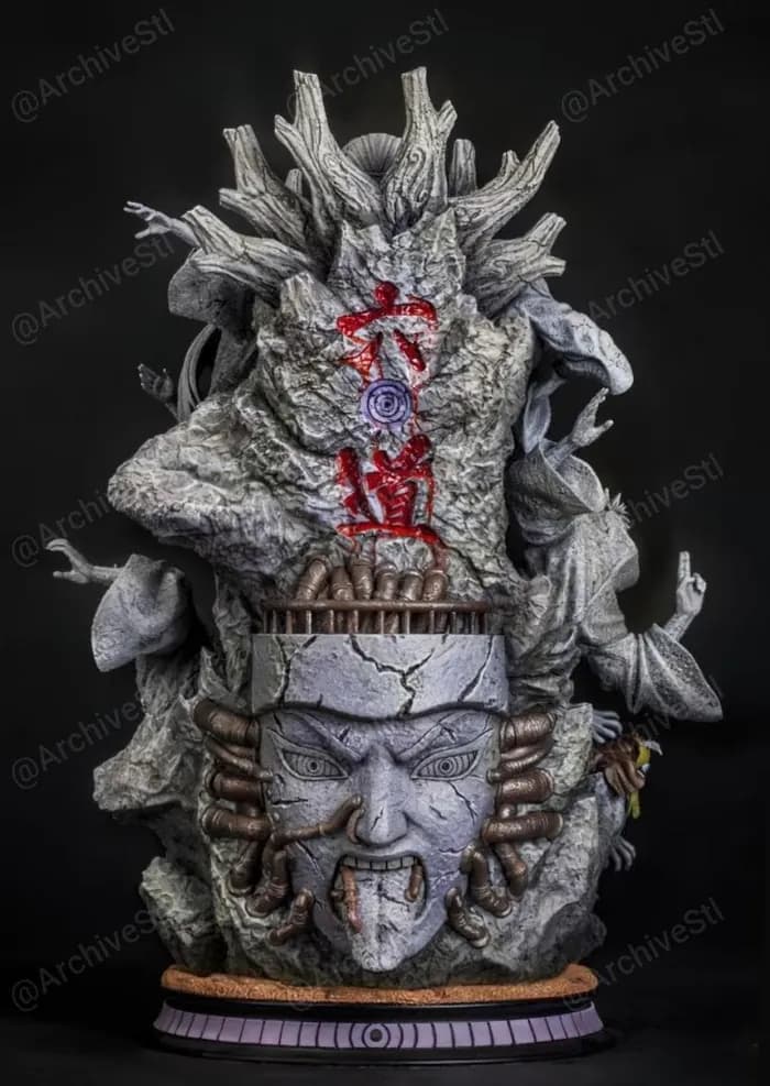 STL - Figura de Pain Seis Caminos de Naruto render 2