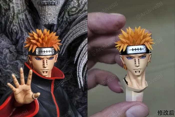 STL - Figura de Pain Seis Caminos de Naruto render 3