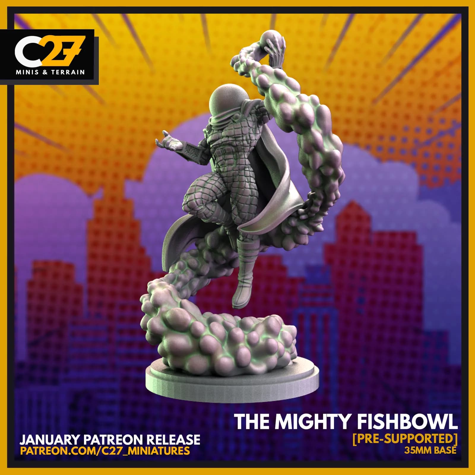 STL - Figura de pez en pecera render 2