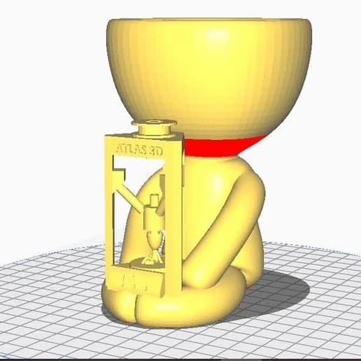 STL - Figura de plant de Robert Plant con mate render 1