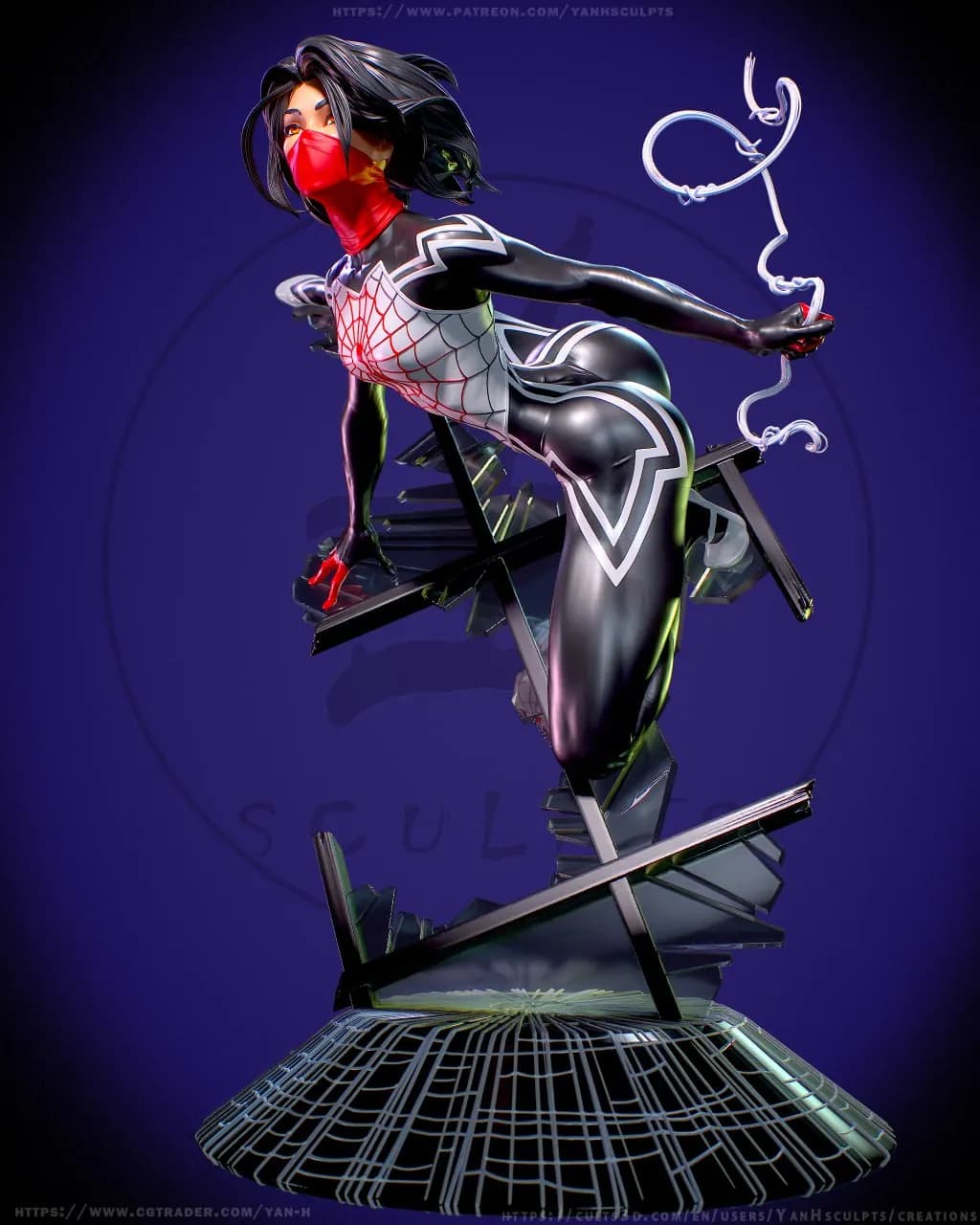 STL - Figura de Seda Marvel 2 render 5