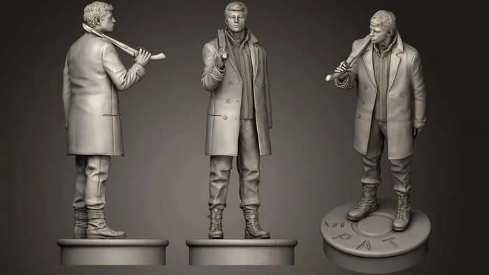 STL - Figura de Sergei Bodrov "Brat" render 1