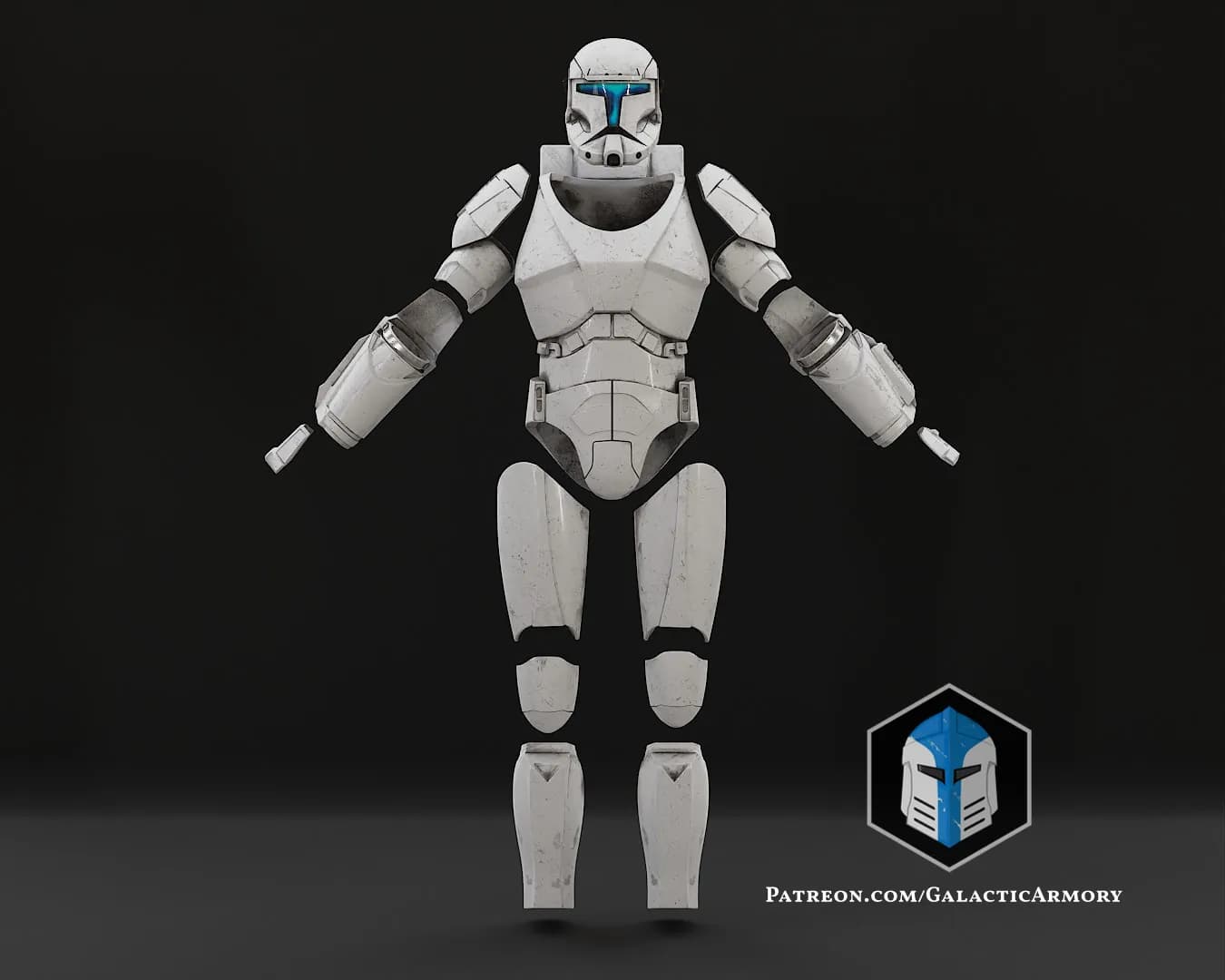 STL - Figura de Soldado Clone Remasterizado render 2