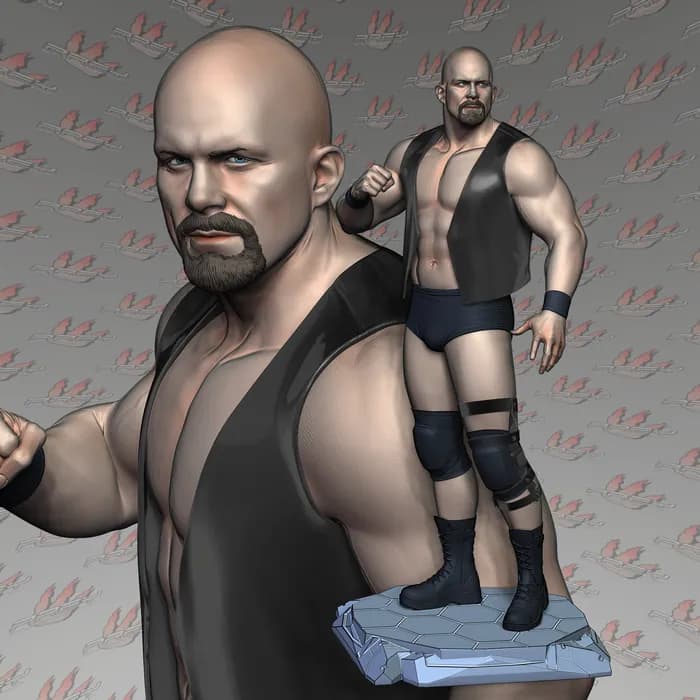STL - Figura de Stone Cold Steve Austin