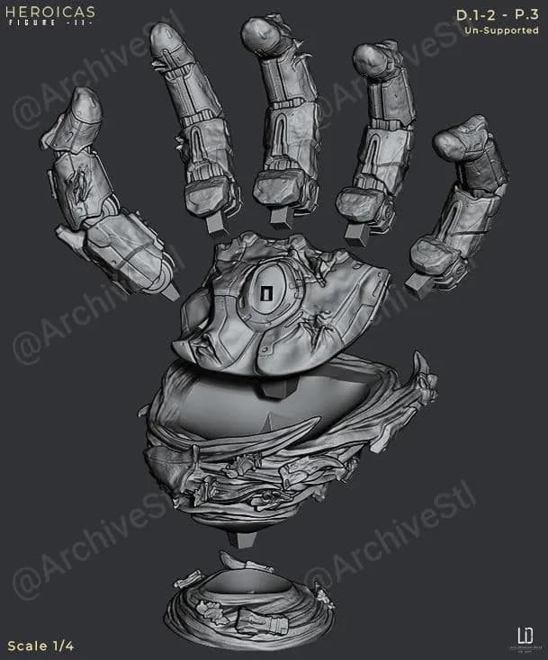 STL - Figura de Tormenta X Men render 3