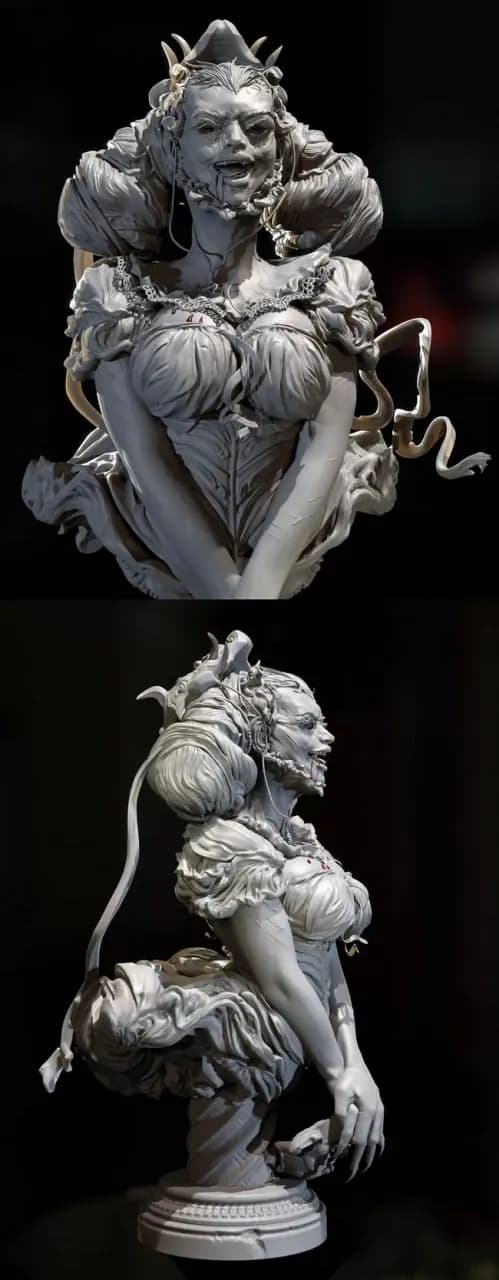 STL - Gothic Style Vampire Figure