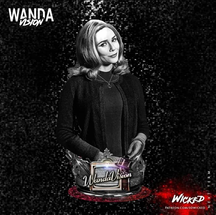 STL - Figura De Wanda Maximoff Y Vision De WandaVision