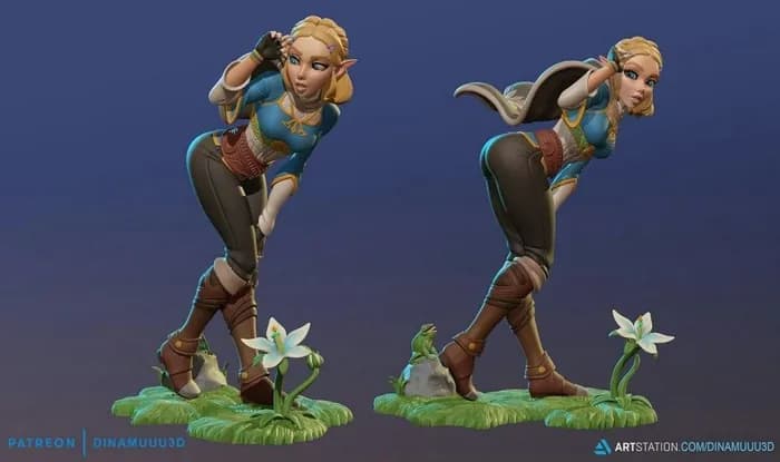 STL - Figura de Zelda Breath of the Wild