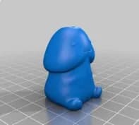 STL - Figura Decorativa Divertida 'Dingding' render 1