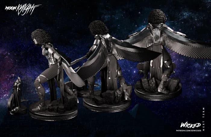 STL - Moon Knight Scarlet Scarab Figure