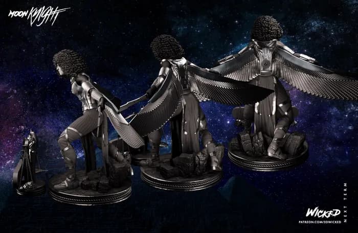 STL - Figura Escarabajo Escarlata Moon Knight render 2