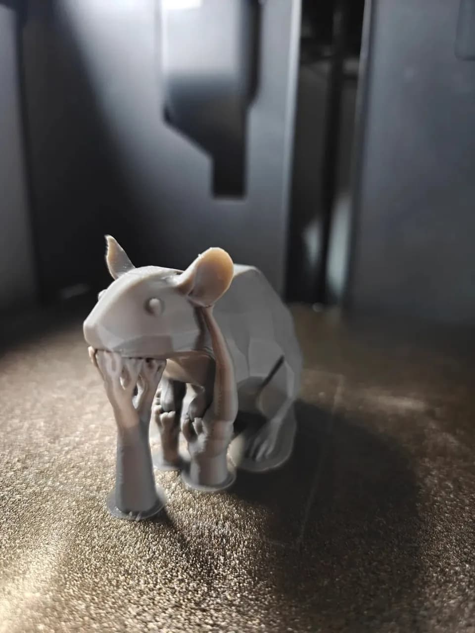 STL - Figura estilizada de ratón low poly render 3