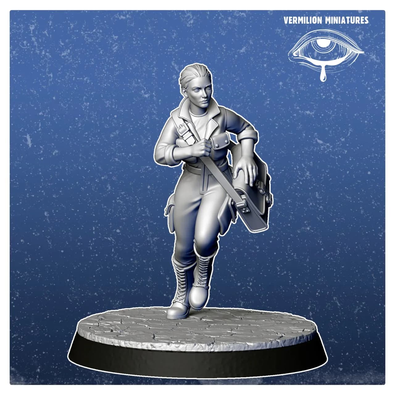 STL - Figura femenina paramédico render 1