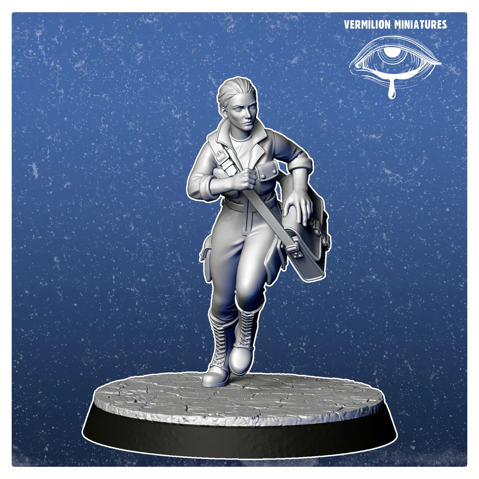 STL - Figura femenina paramédico render 2