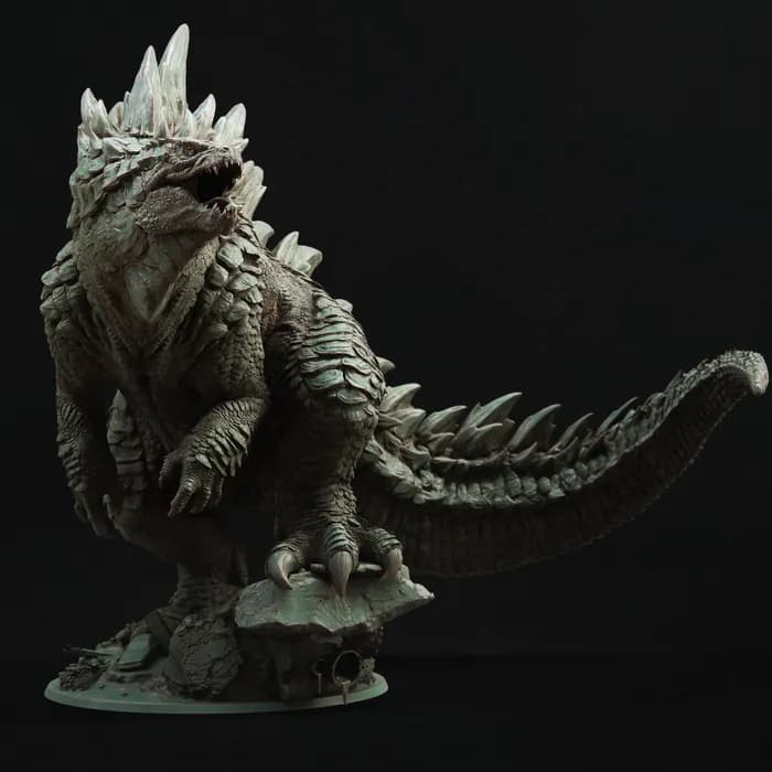 STL - Figura Godzilla 2019 render 3