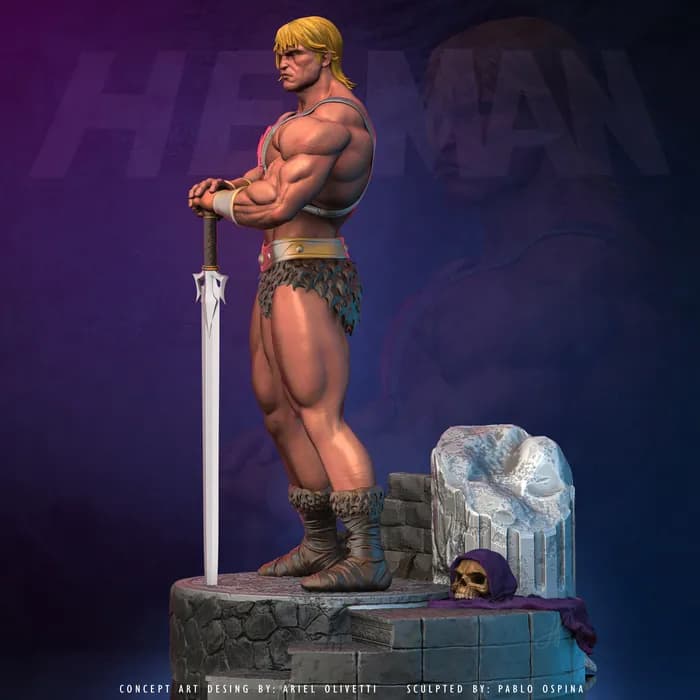 STL - Figura He Man render 5
